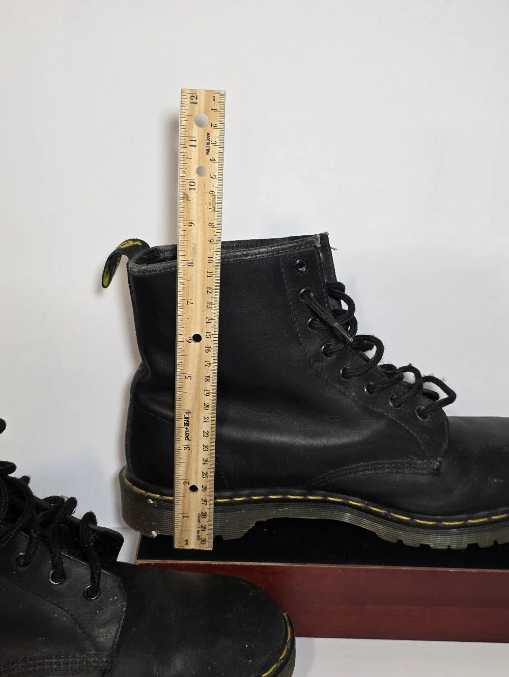 Vintage 90s Dr Martens 1460 Made In England Leather Boots Mens 14 UK 13 Lug
